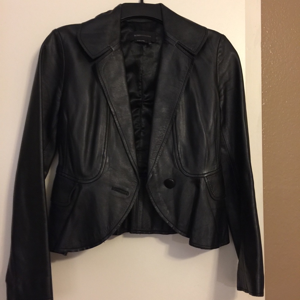 BCBG MaxAzria leather jacket